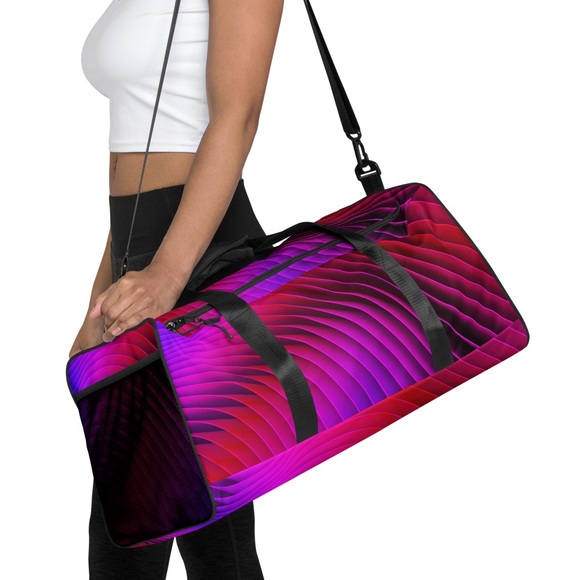 Duffel Bag Max Storage Space Bright Colorful Design. Durable.